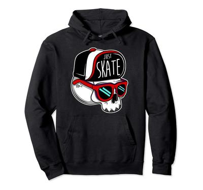 Just Skate Skate Hüte Skateboarding Hoodies - Totenkopf, Sonnenbrille, -