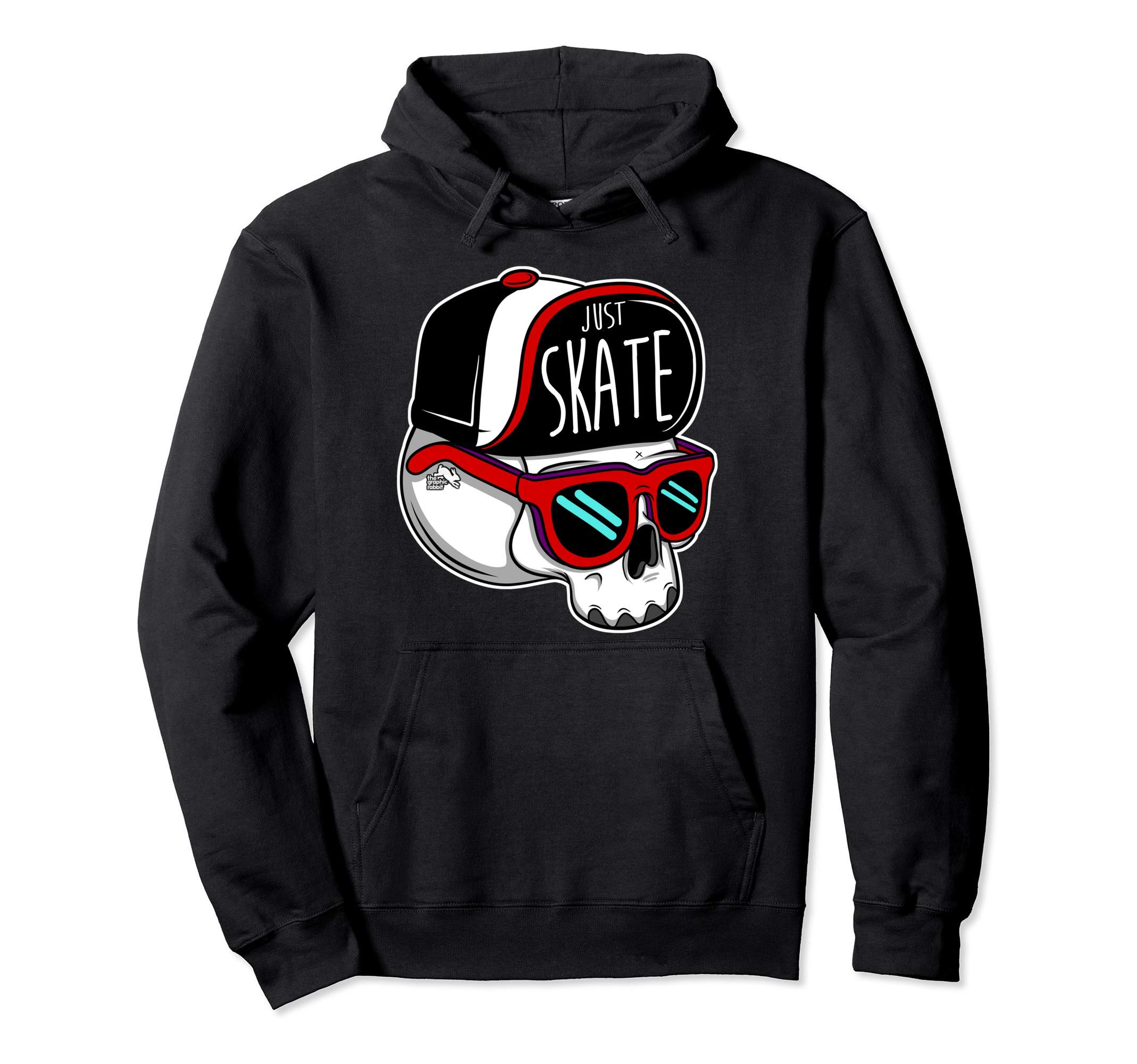 

Just Skate Skate Hats Skateboarding Hoodies - Skull, Sunglasses, - чёрный