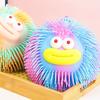 Cartoon Sausage Mouth Stress Ball Anxiety Relief Long Hairs Big Eyes Ball Fidget