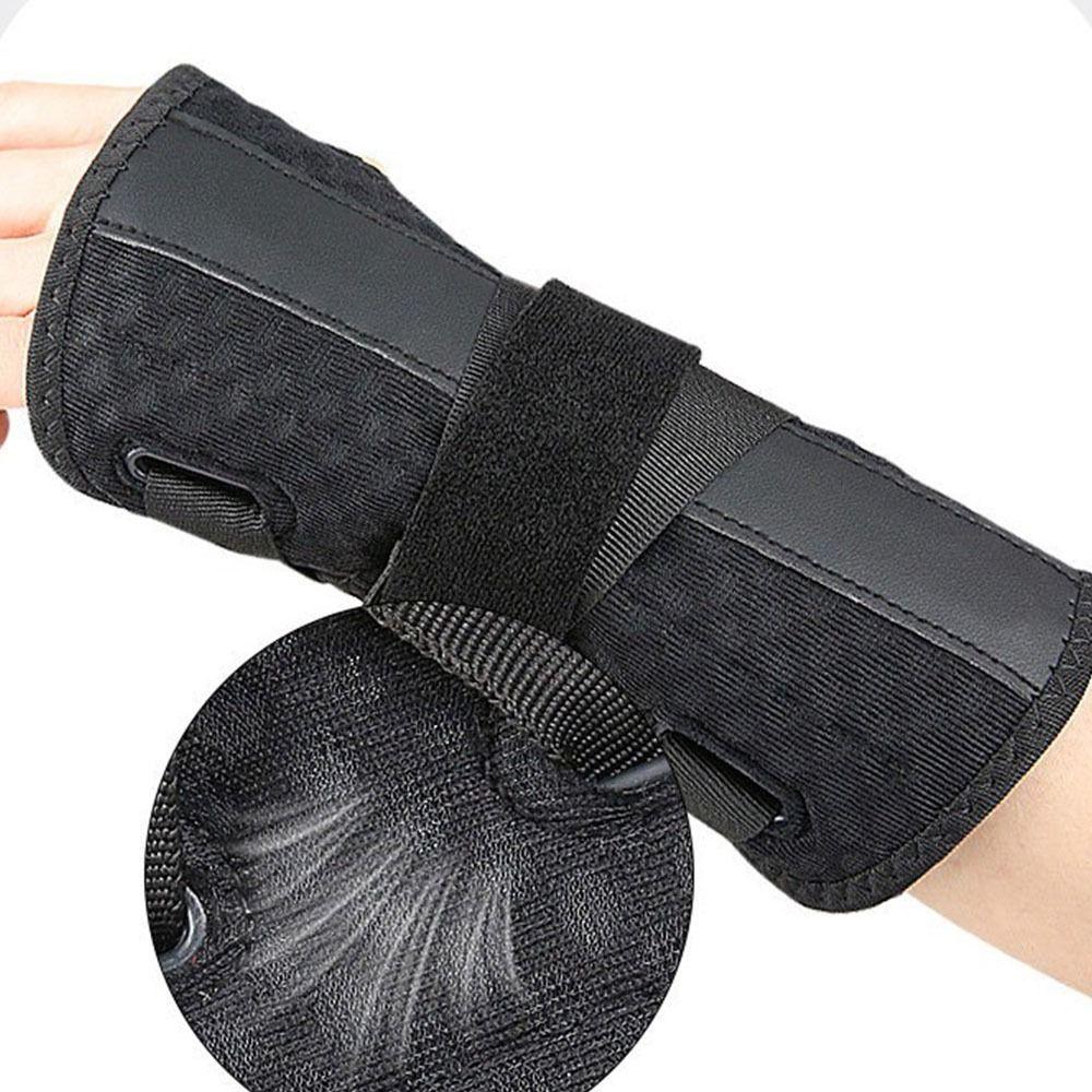 Double Aluminum Plate Support Wrist Fixed Strap Hand Sprain Wristband Sports Protective Gear