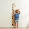 Drewniany Giraffe Miarka Wzrostu Dzieci Linijka Wzrostu do Dekoracji Ścian Odpinana Miarka Wzrostu do Pokoju Dziecięcego do Śledzenia Wzrostu 55KF