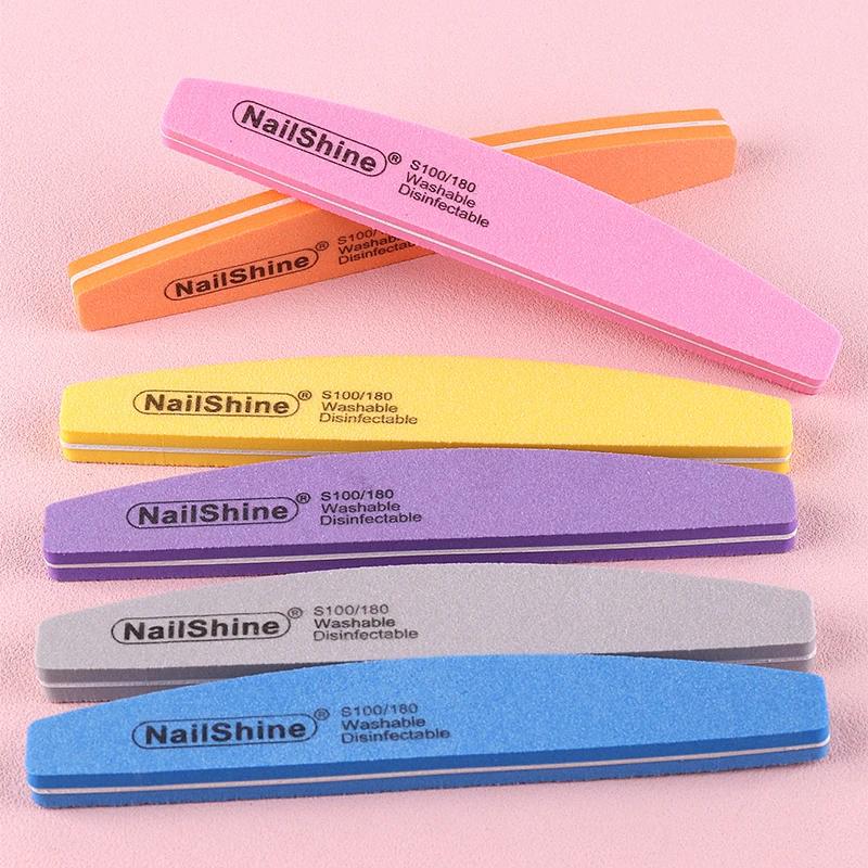 "Double-sided Nail File Blocks Colorful Sponge Nail Polish Buffing Sanding Buffer Strips Polishing Pedicure Manicure Tools"