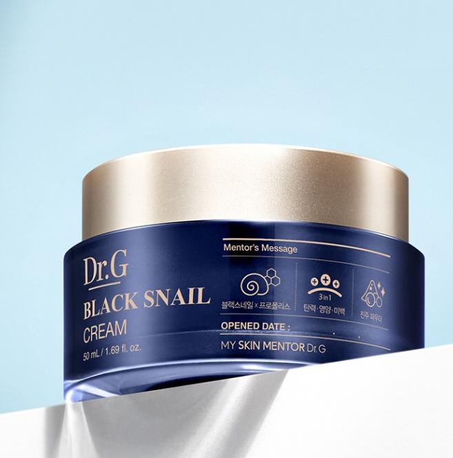 Dr.G Black Snail Cream 50ml | Anti-Aging & Regenerating Snail Mucin Moisturizer