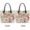 Bolso de Lona con Estampado Floral Vintage