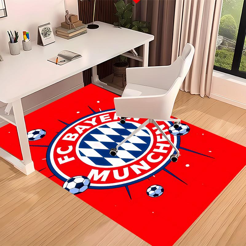 FC Bayern Munich Logo Printed Absorbent Washable Carpet, Non-Slip Bathroom Mats, Kitchen Rugs, Yoga Mat,Living Room Entrance, Camping Picnic Rugs