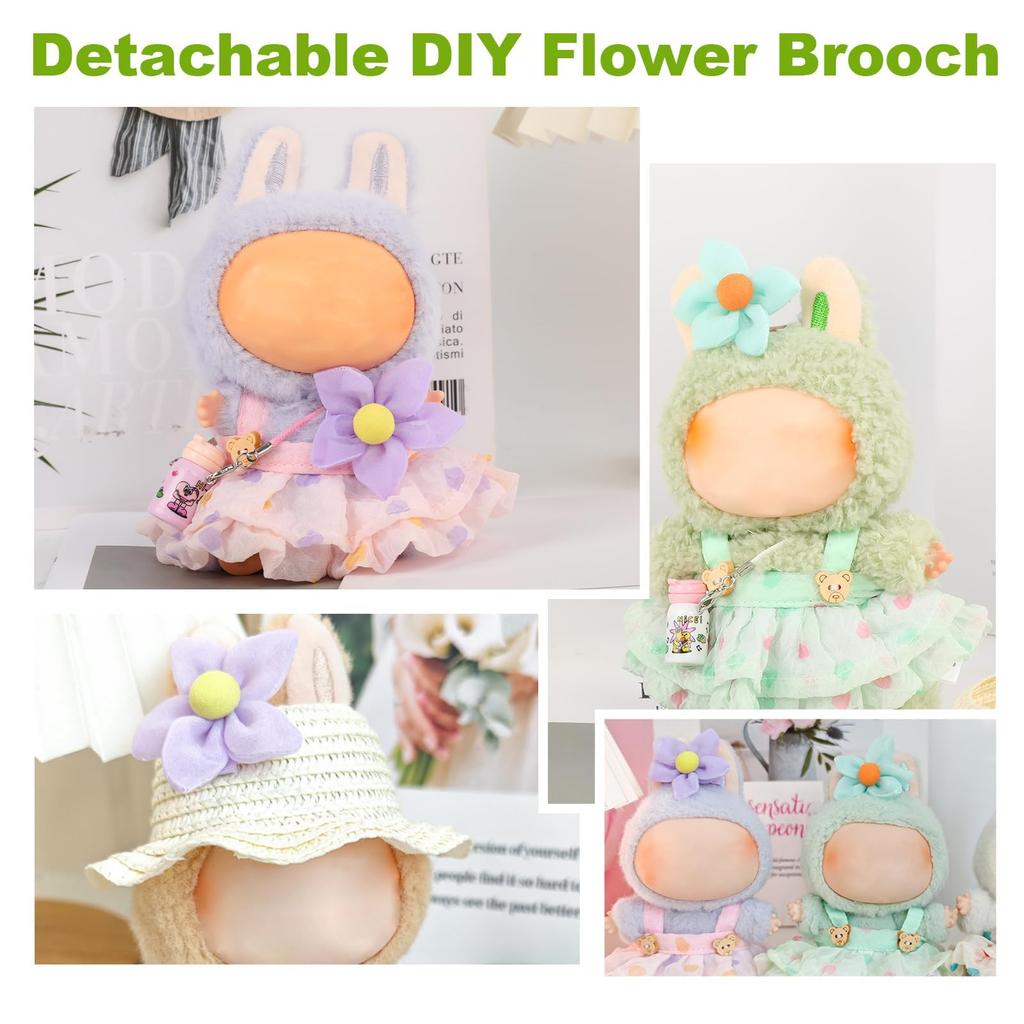 Cimoon Plush Clothes, Outfit Only, 15cm17cm Plush Doll Clothes, Cute Costume Dress-Up DIY Accessories, Doll Suit, Jumpsuit, Photo Path, Doll Clothes