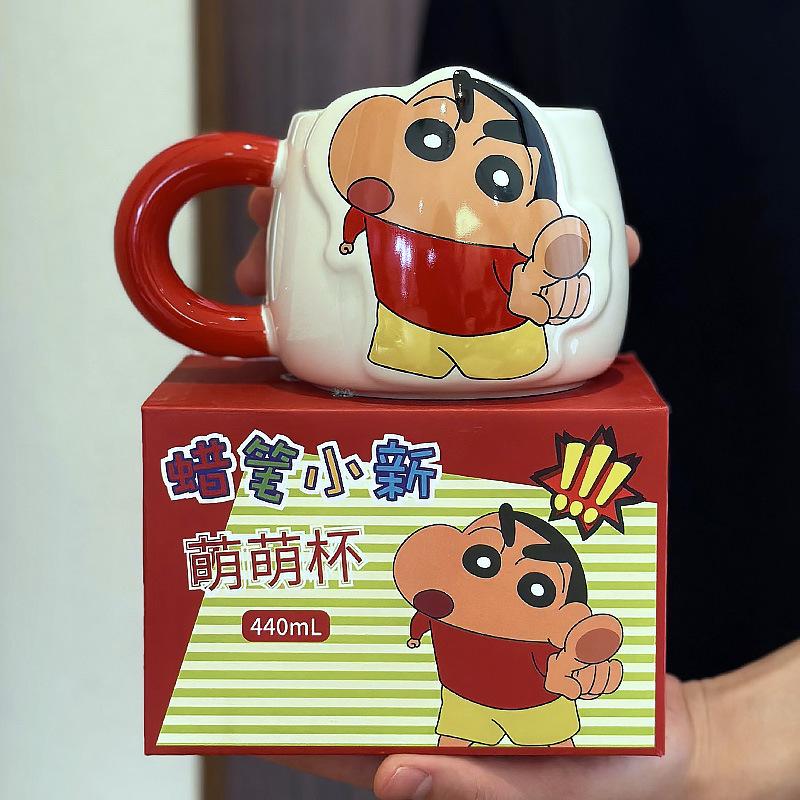 Crayon Xiaoxin Ceramic Mug Girls Children's Water Cup Home Breakfast Cup Office Coffee Mug Souvenir