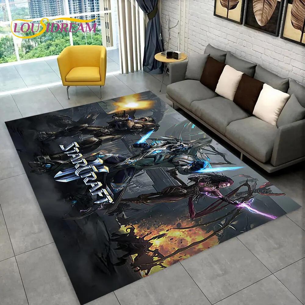 3D HD StarCraft Game Gamer PC Area Rug,Carpet Rug for Home Living Room Bedroom Sofa Doormat Decor,kids Play Non-slip Floor Mat