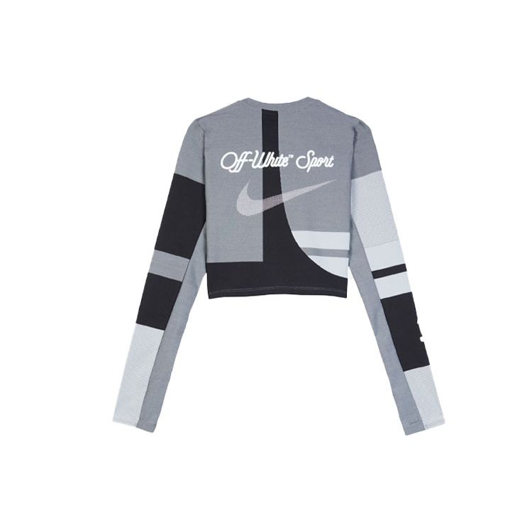 Nike X Off-White Collaboration Training Running Top Women Tops Black BV8042-010