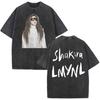 Singer Shakira Las Mujeres Ya No Lloran World Tour Tshirts Mens Hip Hop Tshirt Vintage Washed Summer Oversized Cozy Tee Shirt