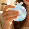 Relaxing Desk Toys for Office Maltose Glitter Apple Squeeze Stress Ball, Soft TPR Slow Rising Fidget Elastic Pinchable Sensory Toy Anxiety Relief,