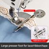 Heavy Duty Metal Presser Foot Adjustable Width Sewing Machine Presser Foot for Thick Fabric Canvas Leather Stitching