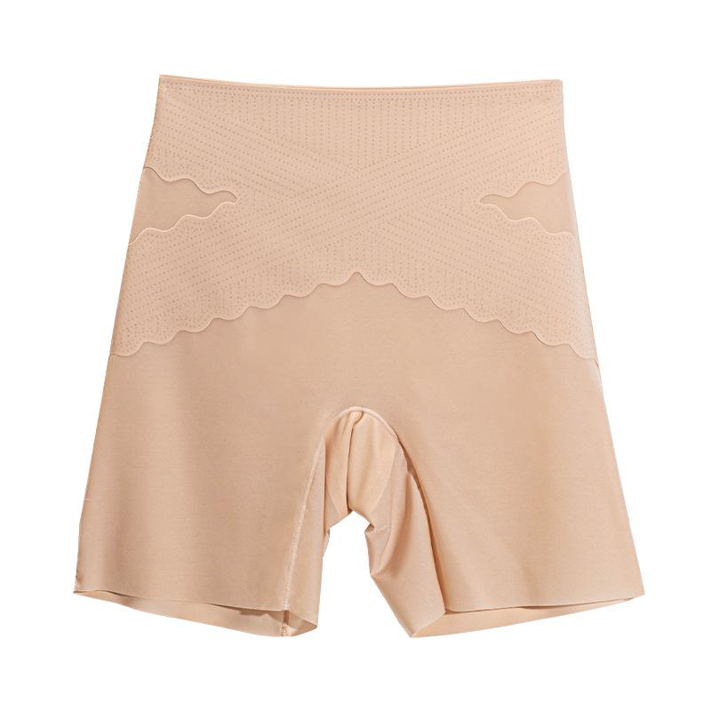 Women's Summer Ice Silk Non Trace Body Shaping Anti Skimming High Waist and Belly Flat Angle Leggings