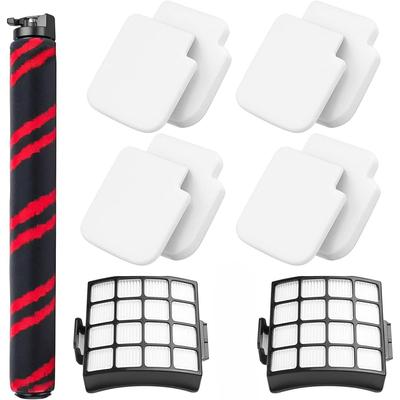Replacement Filters for Shark Stratos AZ3002 AZ3000 DuoClean PowerFins Upright Vacuum Cleaner 1 Soft Brush Roller 2 Filters 4 Foam & Felt Filters