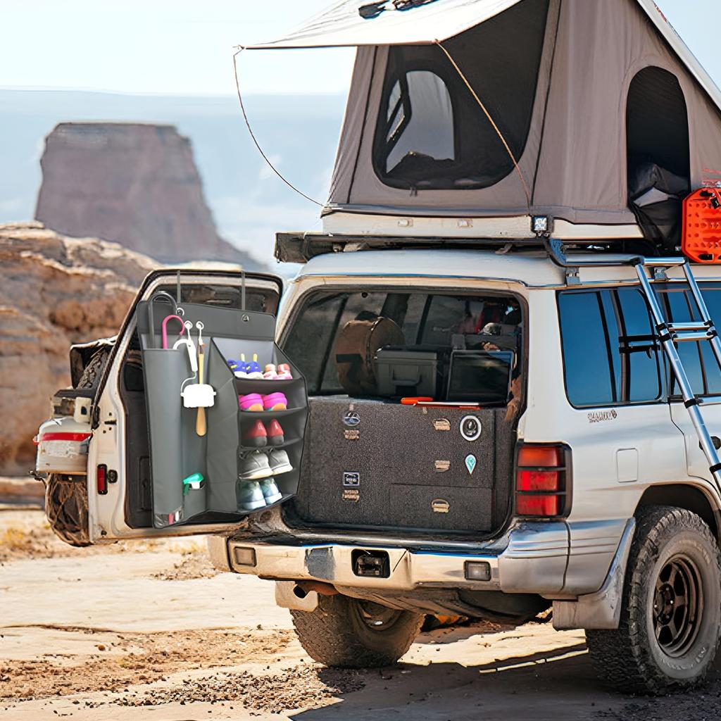 Car Storage Hanging Fabric Shoe Antibacterial and 15kg Load Compatible with Umbrella Small Item Storage Rustproof Aluminum No Tool Rain Drainage