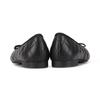 BARBARA Leather Glossy Quilted Ribbon Flat 1.5cm Blj141bk