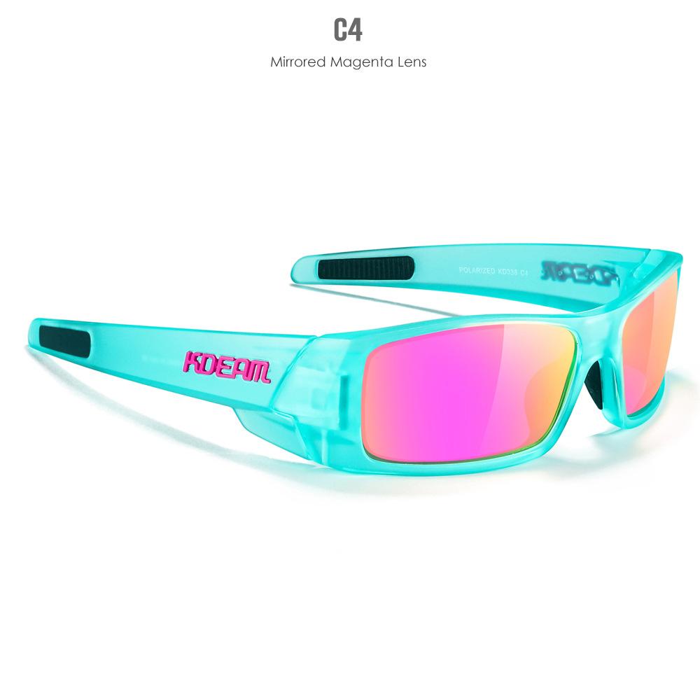KDEAM Polarized Sun Glasses Men Women Driving Shades Male Rectangular Sunglasses Hiking Versatile Eye Protection UV400 Eyewear