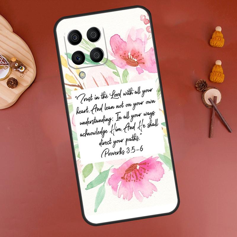 Bible Verse Case For Samsung Galaxy M33 M21 M31 M16 M36 M56 M53 M13 M12 M32 M52 M15 M55 M14 M35 M34 M54