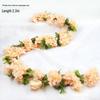 Artificial Cherry Blossom Vine – Silk Floral Decoration for Indoor Ceilings and Air Conditioning Water Pipe Covers