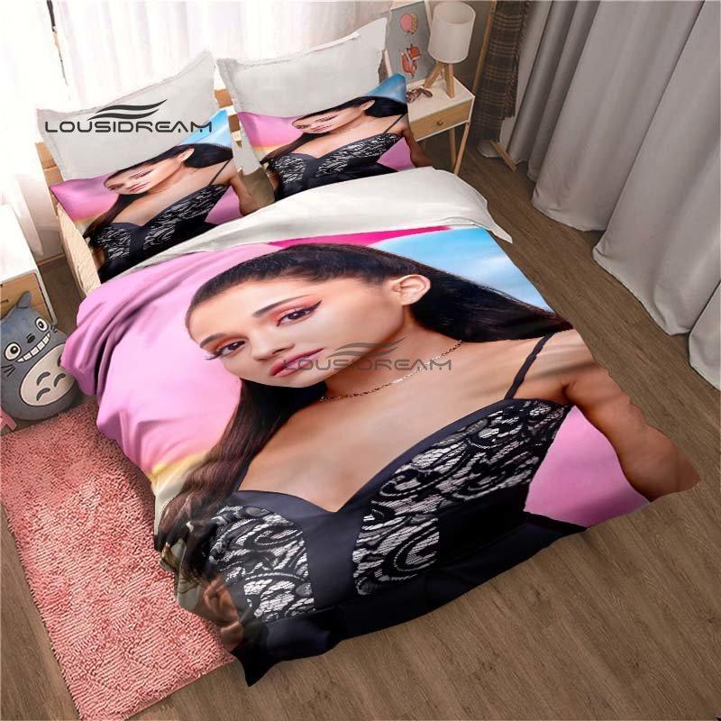 Pop Singer A-Ariana Grand Bedding Sets exquisite bed supplies set duvet cover bed comforter set bedding set luxury birthday gift
