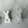 Easter Cute Rabbit Silicone Moulds Gypsum Car Mounted Incense Expanding Gypsum Decoration Mold Aromatherapy Candle Resin Molds