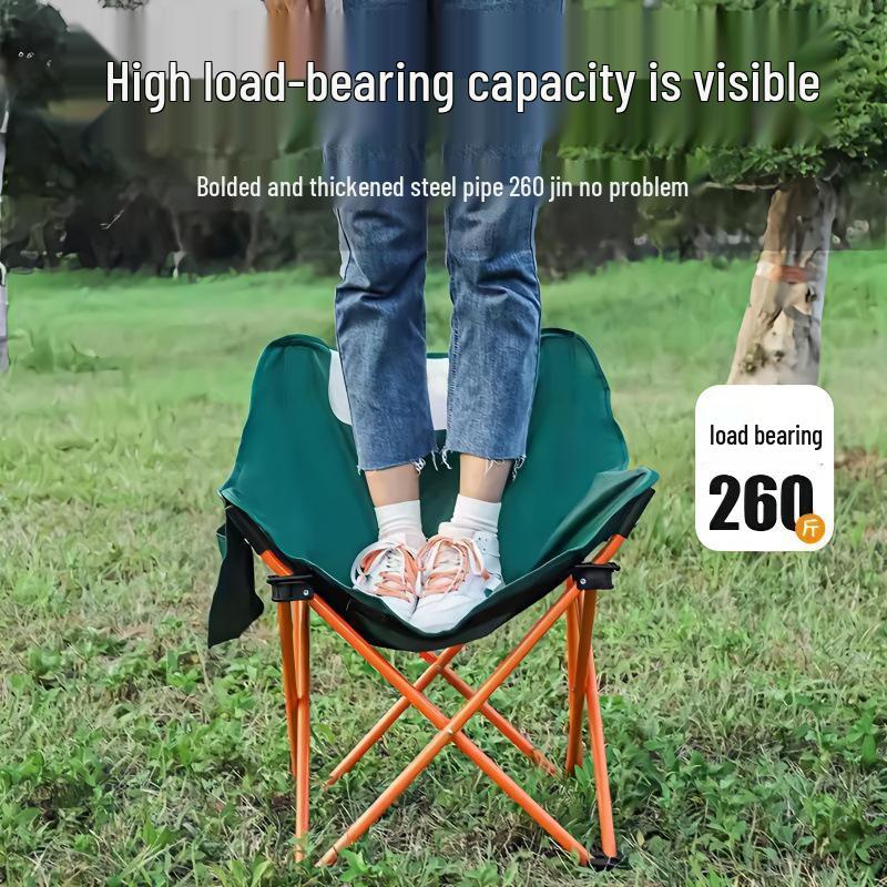 Portable High Back Outdoor Moon Chair for Camping and Beach