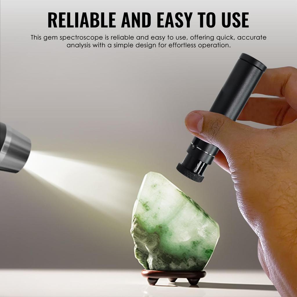 Gem Spectrometer Focusing Prism with Adjustable for Gemological and Gem Focus, 400-700nm Range, Testing, Antiques, Jewelers, Fairs, Appraisals.