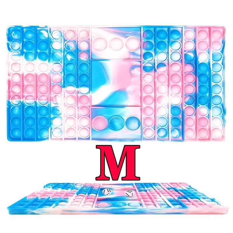

Новая большая игровая доска для радужных шахмат, лопающиеся пузыри, сенсорные игрушки, игрушка для снятия стресса, интерактивная игра для вечеринок, сенсорная игрушка M