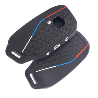Housse de protection en silicone pour clé de voiture Sac pour BMW Série 7 735i 740Li X7 X1 U11 2026 I7 G07 LCI XM Coque Étui Porte-clés Protecteur Accessoires