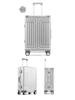 Aluminum-Magnesium Alloy Suitcase with Aluminum Frame, Universal Wheels, Combination Lock - 24" Carry-On for Students & Men's Business Travel.