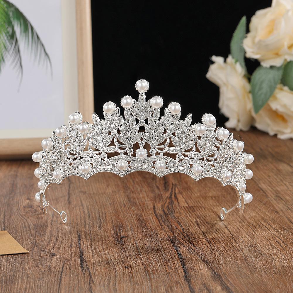

Baroque Bride Crown New Wedding Hair Accessory Wedding Dress and Evening Gown Accessories European Birthday Headwear Crown