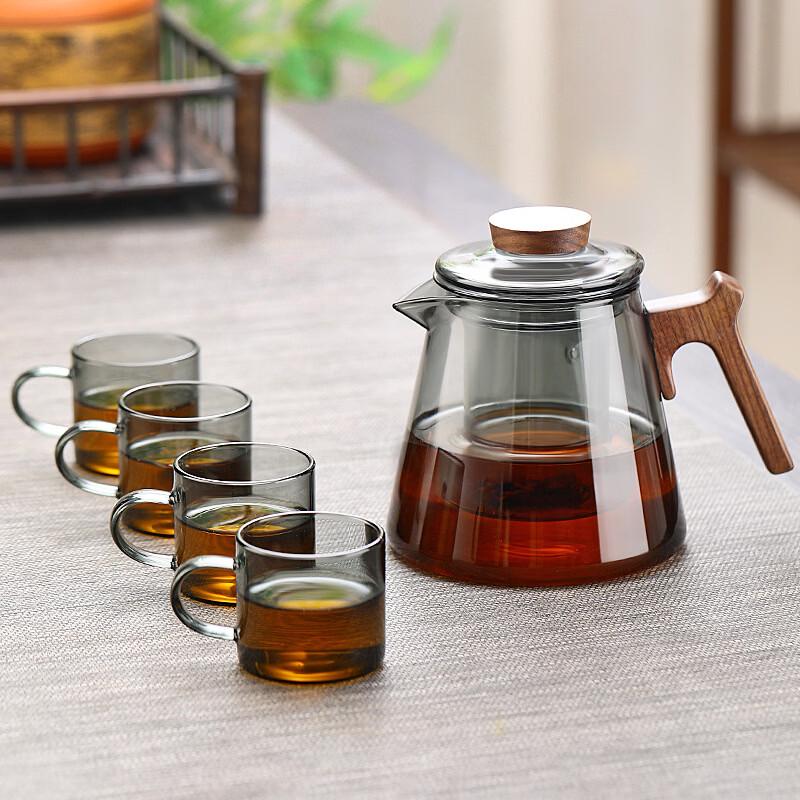Yu Zhu Xun Glass Teapot Set