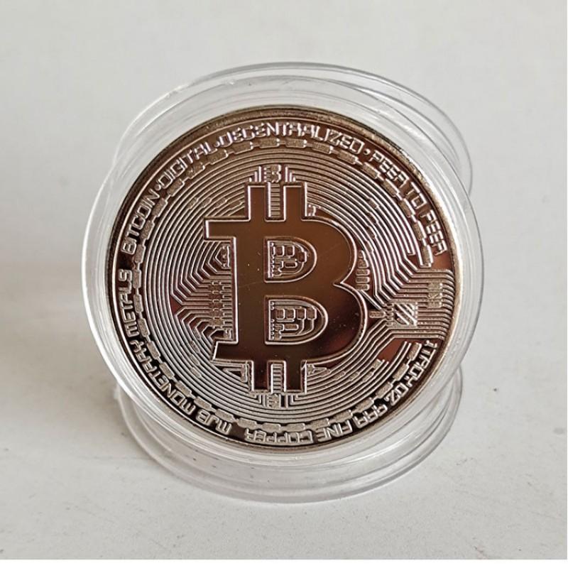 Gold Plated Bitcoin Coin Collectible Art Collection Gift Physical Commemorative Casascius Bit Btc Metal Antique Imitation