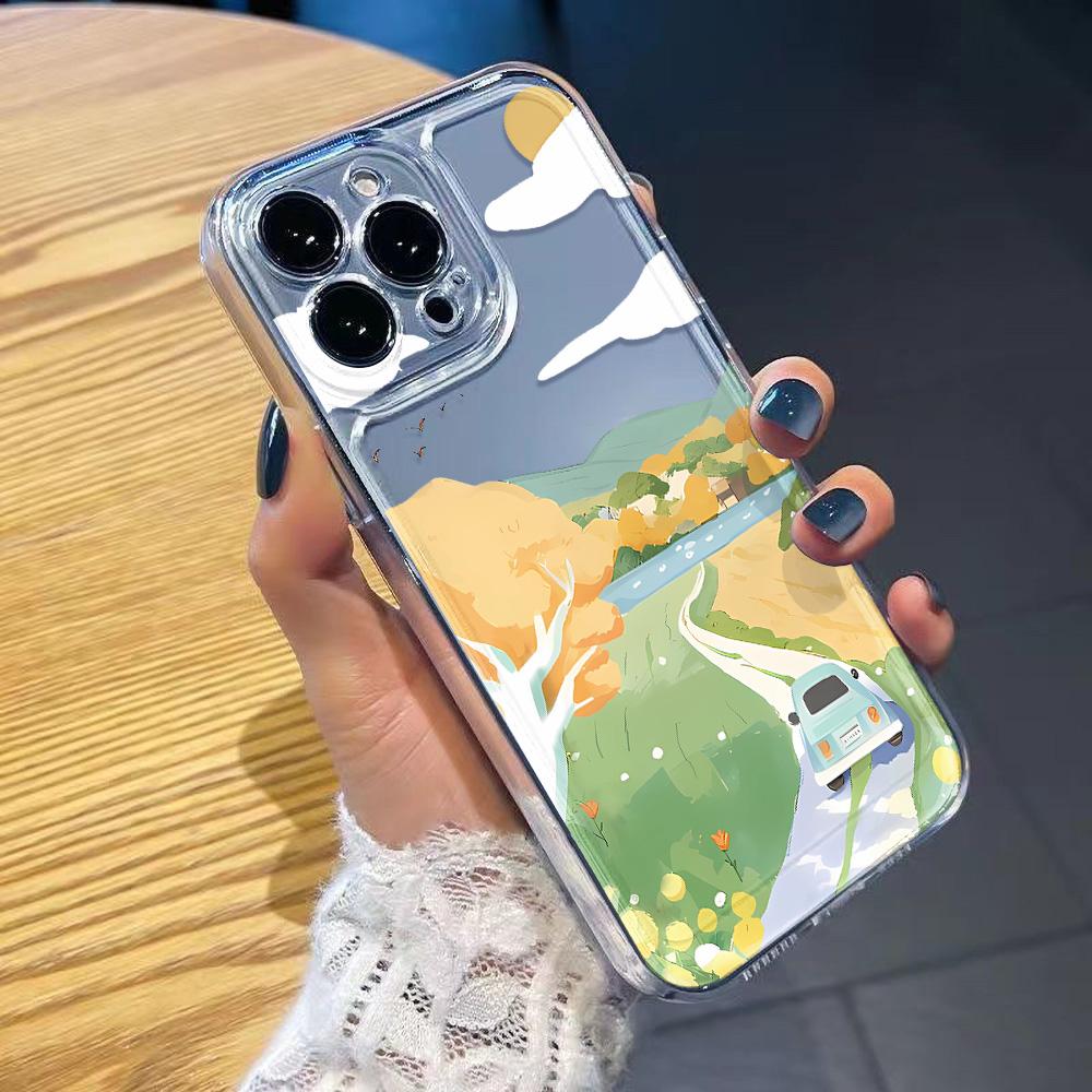 Nárazuvzdorný kryt na telefon pro iPhone 11 12 13 14 15 16 iPhone 14 15 16 Pro Max Samsung A16 A35 A36 A54 A55 S25 Xiaomi 11T