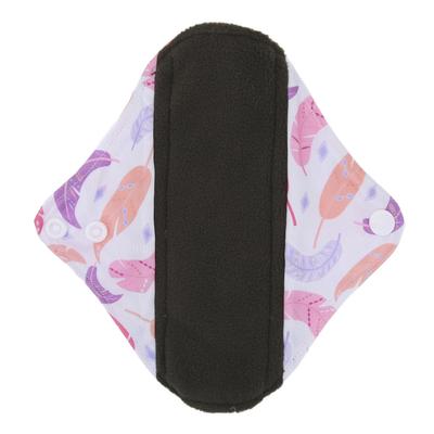 Reusable Sanitary Pad Bamboo Charcoal Portable Soft Printed Elegant Washable Menstrual Pad for WomenG65