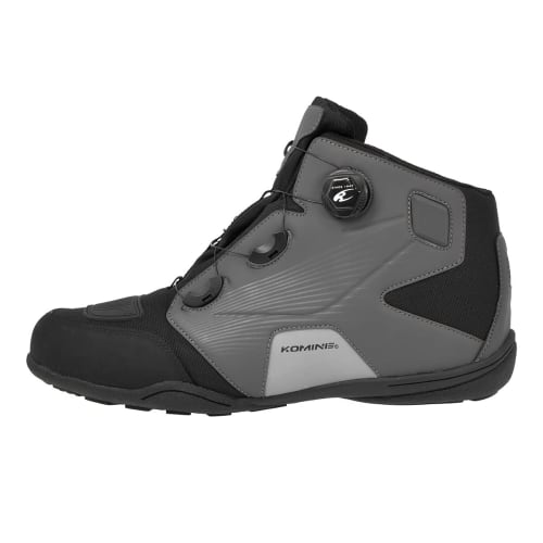 KOMINE Motorcycle Dial Fit WP Riding Shoes BK-096 Waterproof 05-096 Solid Black 27.0 Cm