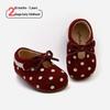 Spring 2026 Girls' Polka Dot Leather Princess Shoes with Soft, Non-slip Soles