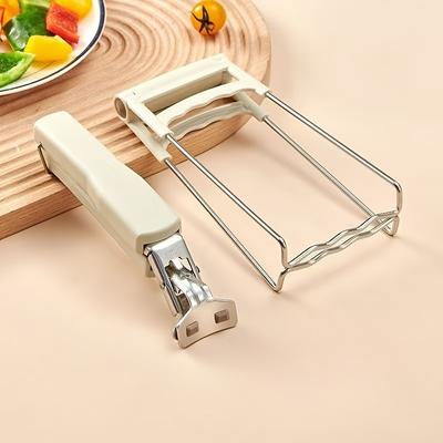 Hitzebeständige Edelstahl Ergonomische Küchenzange mit Isoliertem Griff | Rutschfeste Griffe für Sichere Handhabung von Heißen Töpfen und Pfannen