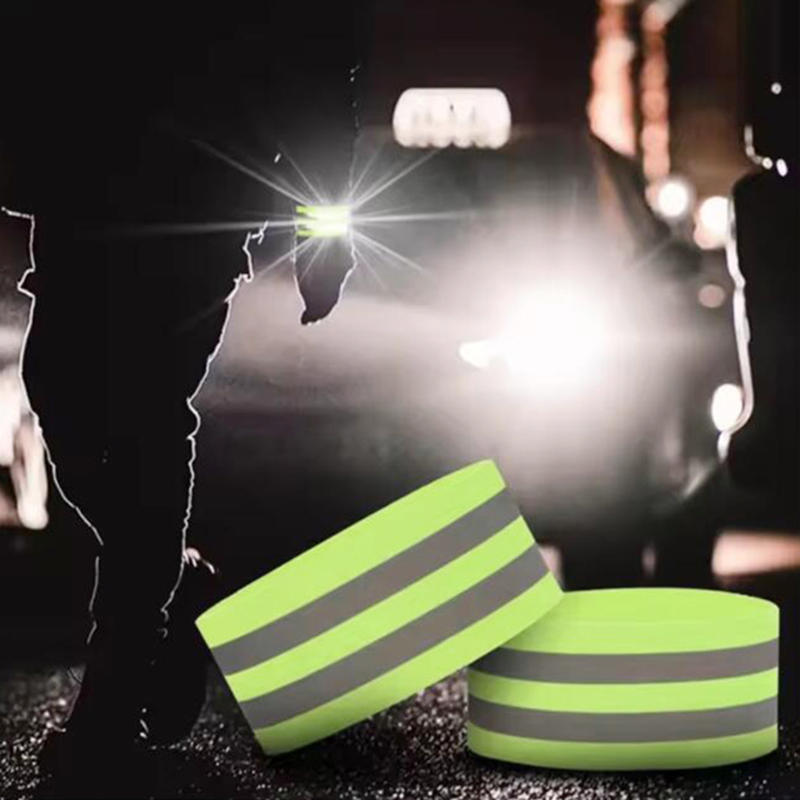 1-2PCS High Visibility Reflect Straps Bands For Night Walking Cycling Running Wrist Arm Ankle Leg Safety Reflector Tape