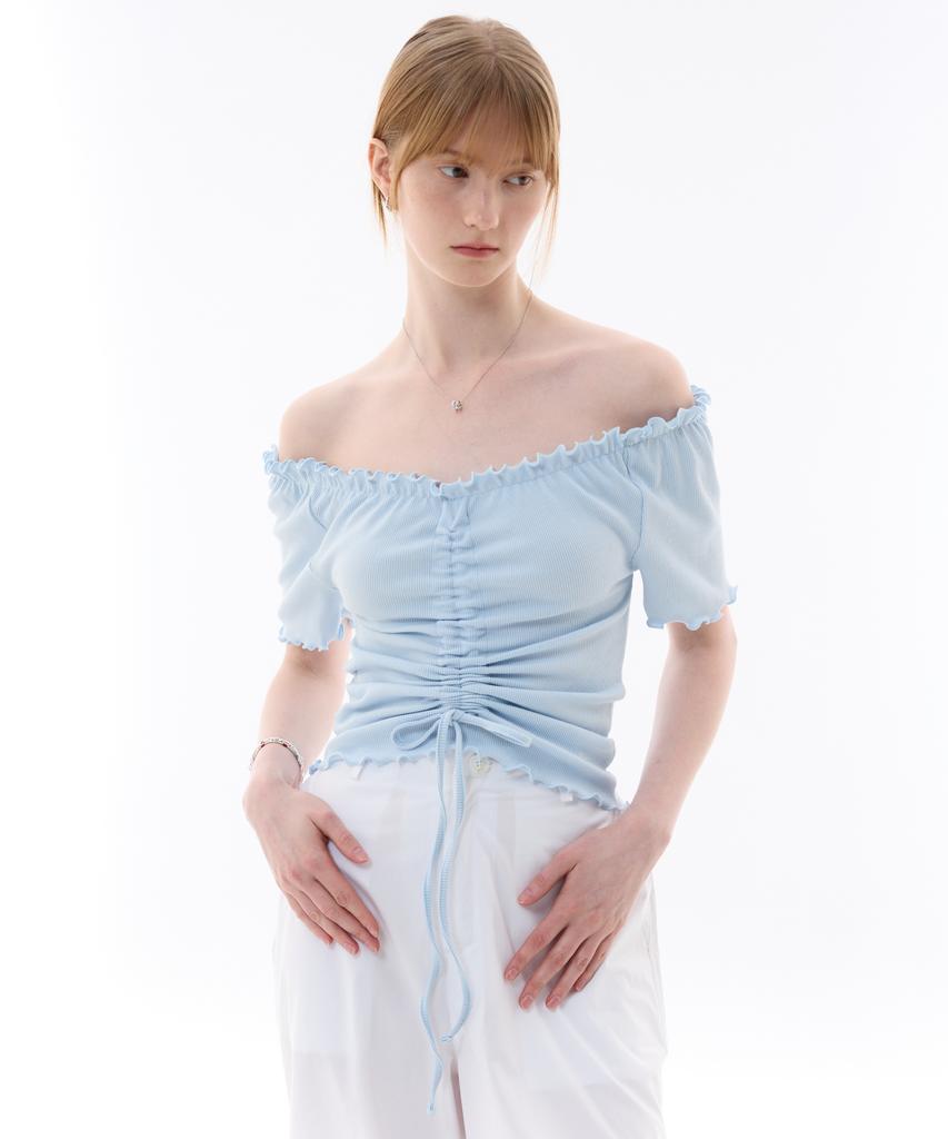 Alikim Xoxo Off-Shoulder / Sky Blue