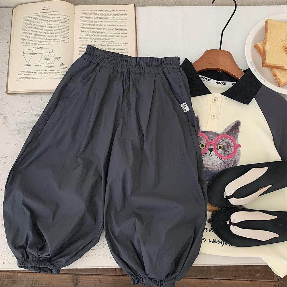 Children's Summer Casual Mosquito-Proof Pants - Versatile Nine-Point Length for Boys and Girls