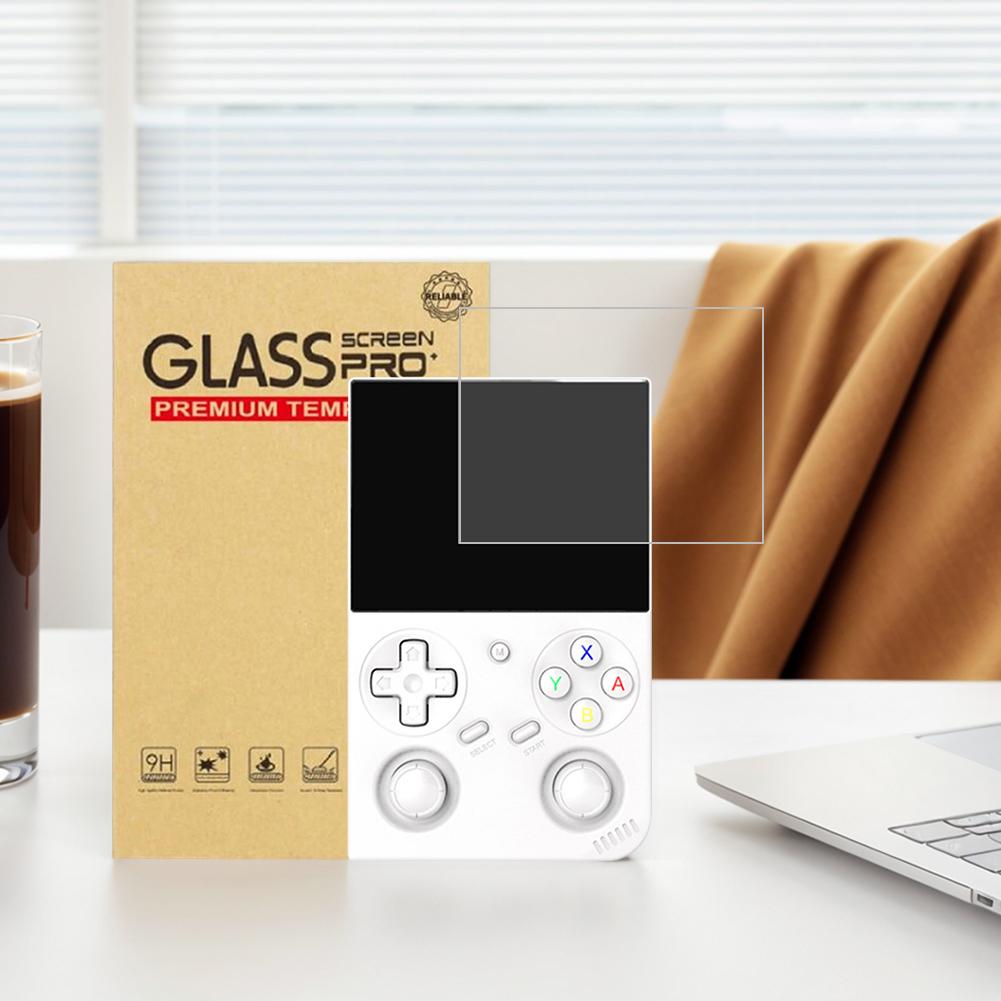 2Pcs Tempered Glass Anti-scratch Protective Film Tempered Screen Film for Anbernic RG35XX Pro Handheld Game Console