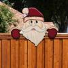 Christmas Decoration Fence Peeping Art Decoration Garden Decoration Courtyard Wall Sign