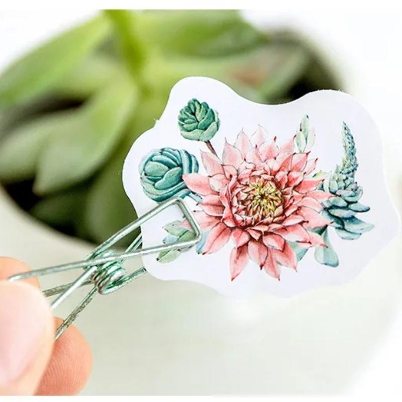 46 Pcs/Pack Kawaii Japanese Decoracion  Flower Stickers Scrapbooking Flakes Journal Cute Diary Stationery School Supplies