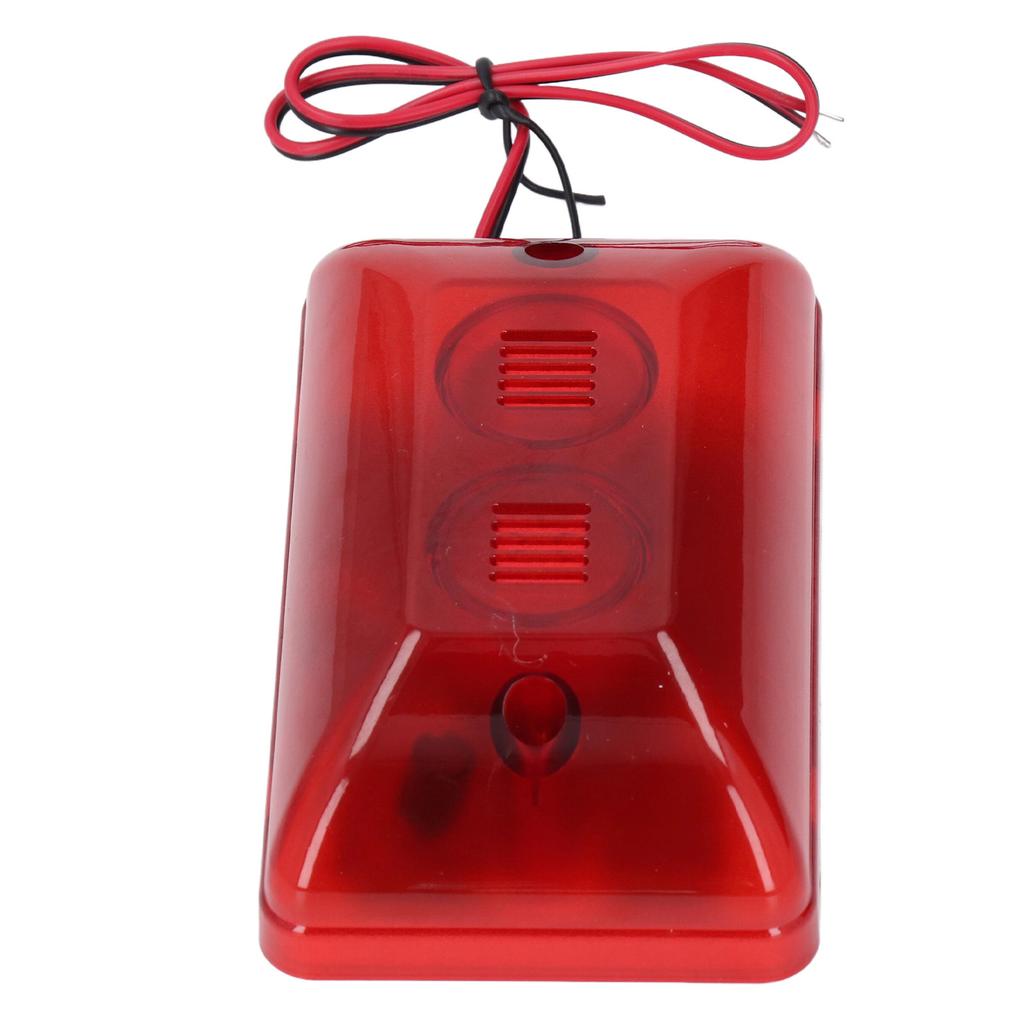 Sound Light Alarm Strobe Siren 115dB LED Flashing Light Security Alarm Warning Strobe Siren for Home Indoor Outdoor