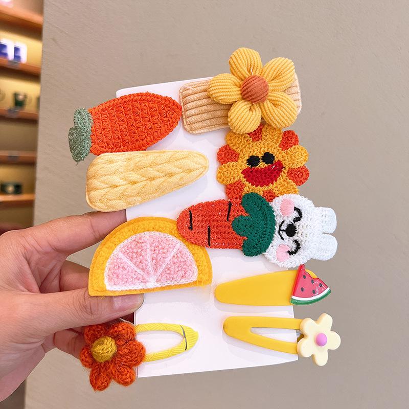 Korean Style Cartoon Hair Clips for Girls - Cute Princess Hair Accessories for Baby & Kids, Anti-Slip Baby Hairpins