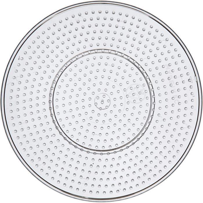 Midi-Bügelperlenbrett - Rund - Transparent - 15 cm