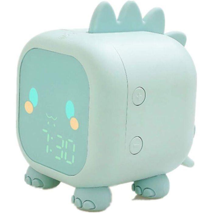 Réveil numérique dinosaure mignon avec veilleuse, cadeau d'anniversaire pour enfants, alimentation USB