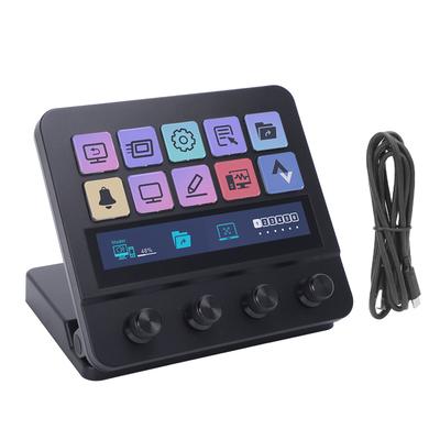 Stream Controller Visual Keyboard Studio Controller for Streaming Gaming with Customizable 10 LCD