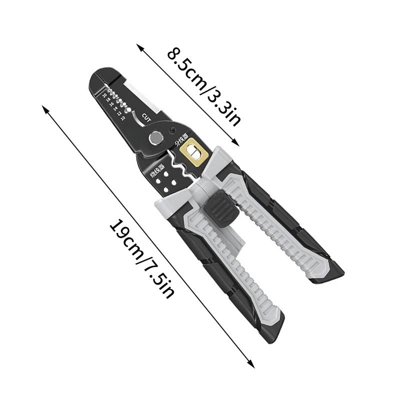Szczypce dla elektryków 25w1 wielofunkcyjne szczypce do ściągania izolacji narzędzia do przecinak do kabli zaciskanie końcówek dzielenie drutu łamanie